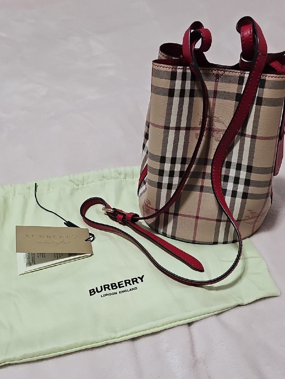 Burberry Vintage Check Bucket Bag